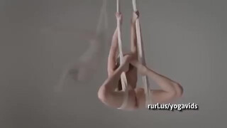 9. Spread eagle shaved pussy (watch it while you can) : NUDE YOGA PROFESSIONAL PERFORMANCE