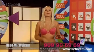 4. Czech TV Show's Hostess Disrobes @ :46