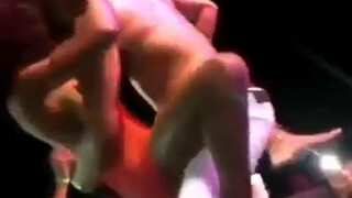 10. Reggae singer grabs girls boobs again and again : Girl naked on stage with Dexta Daps
