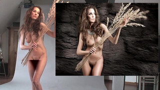 8. Skinny nude model