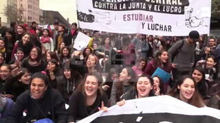 Chileans seem to enjoy participating in nude protests (3): Miles de manifestantes marchan contra la violencia machista en Chile