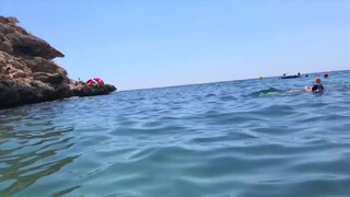 7. playa Nudista Cala Raco del Conill (topless underwater)