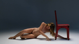 4. Red Chair posing