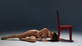 6. Red Chair posing