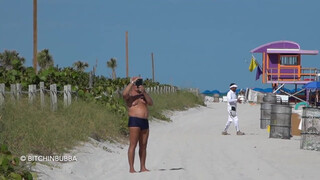 1. Micro Bikini Try On Haul On A PUBLIC Beach!
