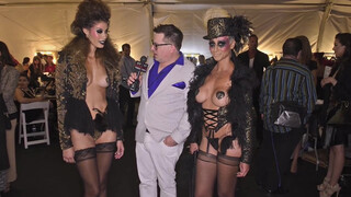 2. Boobs, even with pasties, are beautiful : Lingerie Models Backstage at Latrodectus Lingerie for Style Fashion Week LA