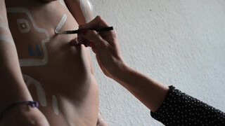 10. Body painting with fully nude scene