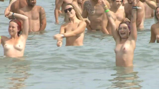 4. This has surely been posted here before - Naked in public beach 18+
