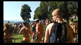 6. Naked bike ride [0:17] and throughout