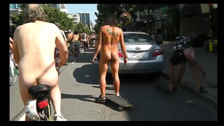 9. Naked bike ride [0:17] and throughout