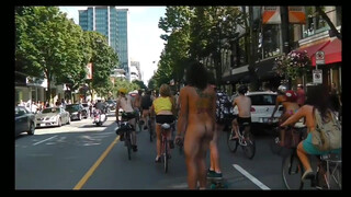 10. Naked bike ride [0:17] and throughout
