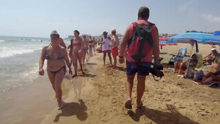 2. Titties on a Spanish beach