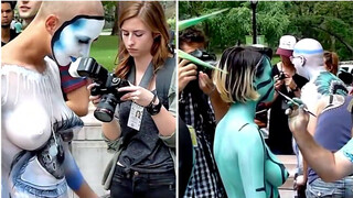 The Moment (BODY PAINTING DAY) New York City, USA "2014"