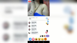 3. Desi aunty nude live stream on Facebook || Hot Aunty Facebook live stream