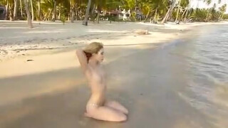 7. Alissa White Nude Photoshoot Beach