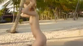 10. Alissa White Nude Photoshoot Beach