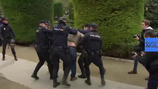 5. Topless protesters assaulted in Spain