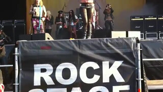 4. Steel Panther Big Boobs on stage Sweden Rock Festival 2012