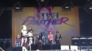 6. Steel Panther Big Boobs on stage Sweden Rock Festival 2012