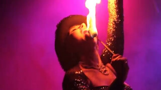 1. Ivizia's fire act at Dante's Sinferno Cabaret 10/26/2014