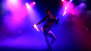 3. Ivizia's fire act at Dante's Sinferno Cabaret 10/26/2014