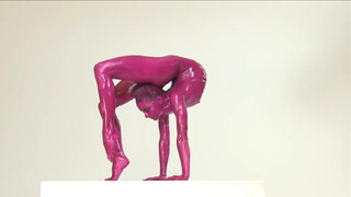 9. Flexible nude art model
