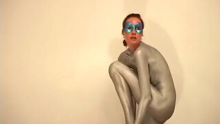 10. body painting. ivana - silver. photo shoot part1