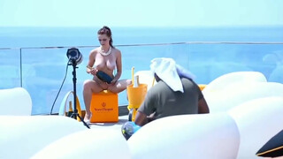 8. Playboy photoshoot behind the scene