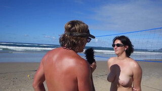 4. Beach Nude Girl Interview. NAR not age restricted