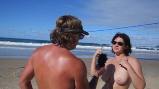 Beach Nude Girl Interview. NAR not age restricted
