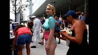 9. Found on Youtube - Take Off Your Clothes (BODY PAINTING) NYC "2018"