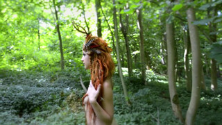 4. Primordial Sense of Being: Beautiful Nude Model as a Naked Fairy in the Forest
