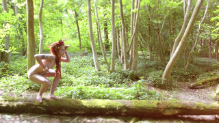 6. Primordial Sense of Being: Beautiful Nude Model as a Naked Fairy in the Forest