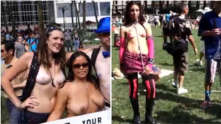 Go Topless Pride Parade - Before & After (NYC) 2014