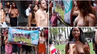 10. Go Topless Pride Parade - Before & After (NYC) 2014