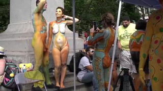 5. Creative Body Painting NYC 2018: Inside the tent