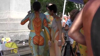 Creative Body Painting NYC 2018: Inside the tent