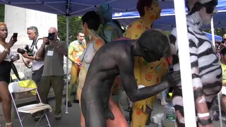 1. Creative Body Painting NYC 2018: Inside the tent