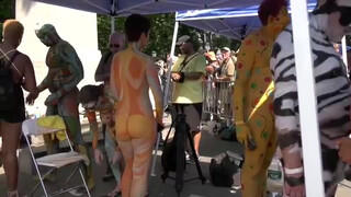 6. NYC Body Painting Day 2018: Peachy Peach Cam