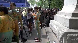 8. NYC Body Painting Day 2018: Peachy Peach Cam