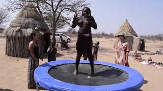 6. africans try the trampoline