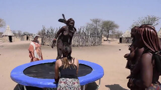 7. africans try the trampoline