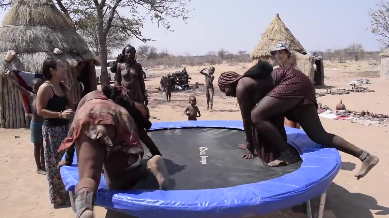Africans try the trampoline | Nude Video on YouTube | nudeleted.com