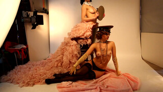 7. Pin-up backstage