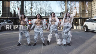 5. Spain: Topless FEMEN activists decry violence against women in Madrid