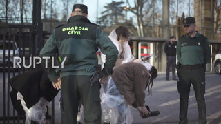 8. Spain: Topless FEMEN activists decry violence against women in Madrid