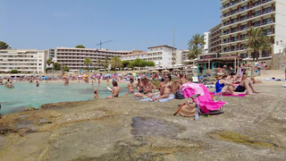 5. Beach walk, Cala Major Beach, Palma de Mallorca, Spain August 2021