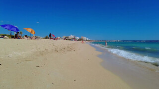 10. Beach walk | Can Pastilla Beach | Mallorca MAJORCA | Spain 4K