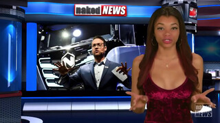 4. Naked News 2021 (boobs come out of red dress at 5:52)