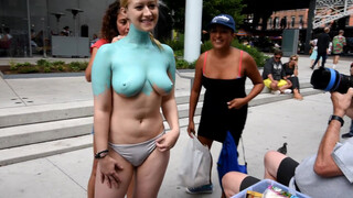 6. Bodypaint, can see unpainted titties too!